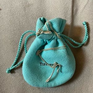 Tiffany Elsa Peretti Alphabet Letter P Necklace